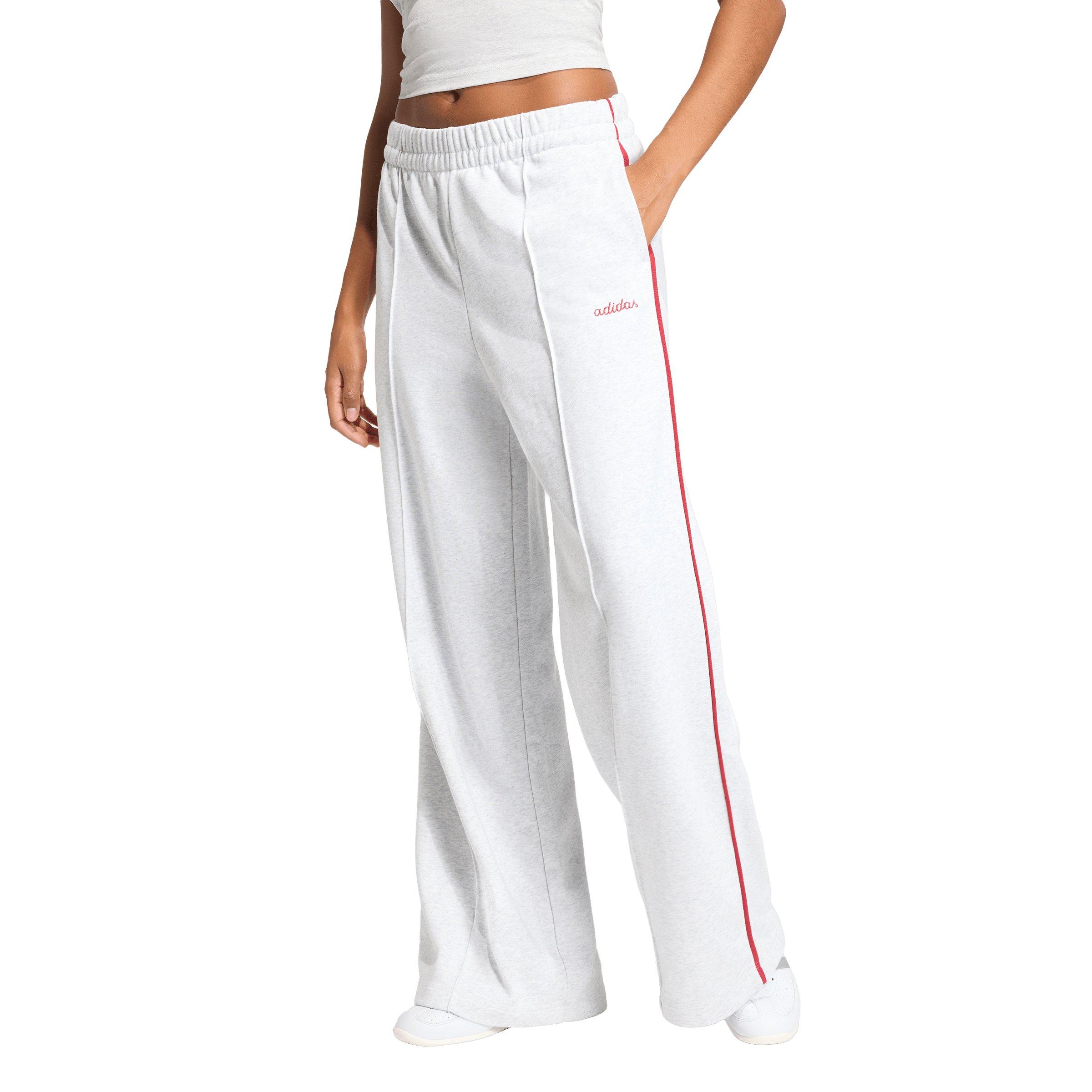 adidas Women's Seasonal Essentials Colorpop Embroidered Graphic Pants - Light Grey - LIGHT GREY